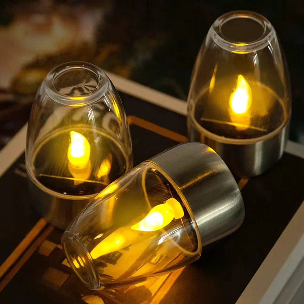 Smart Garden Light Camera - LED Stainless Steel Solar Candle Lights
