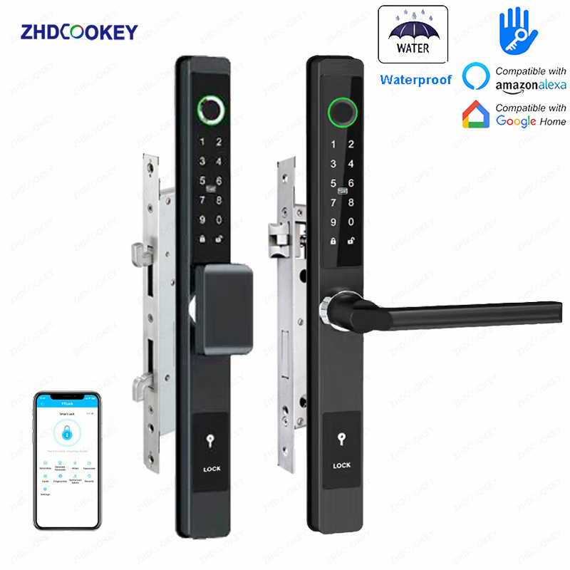 Smart Garden Gate Lock - ZHDCOOKEY Biometric Digital Door Lock Waterproof