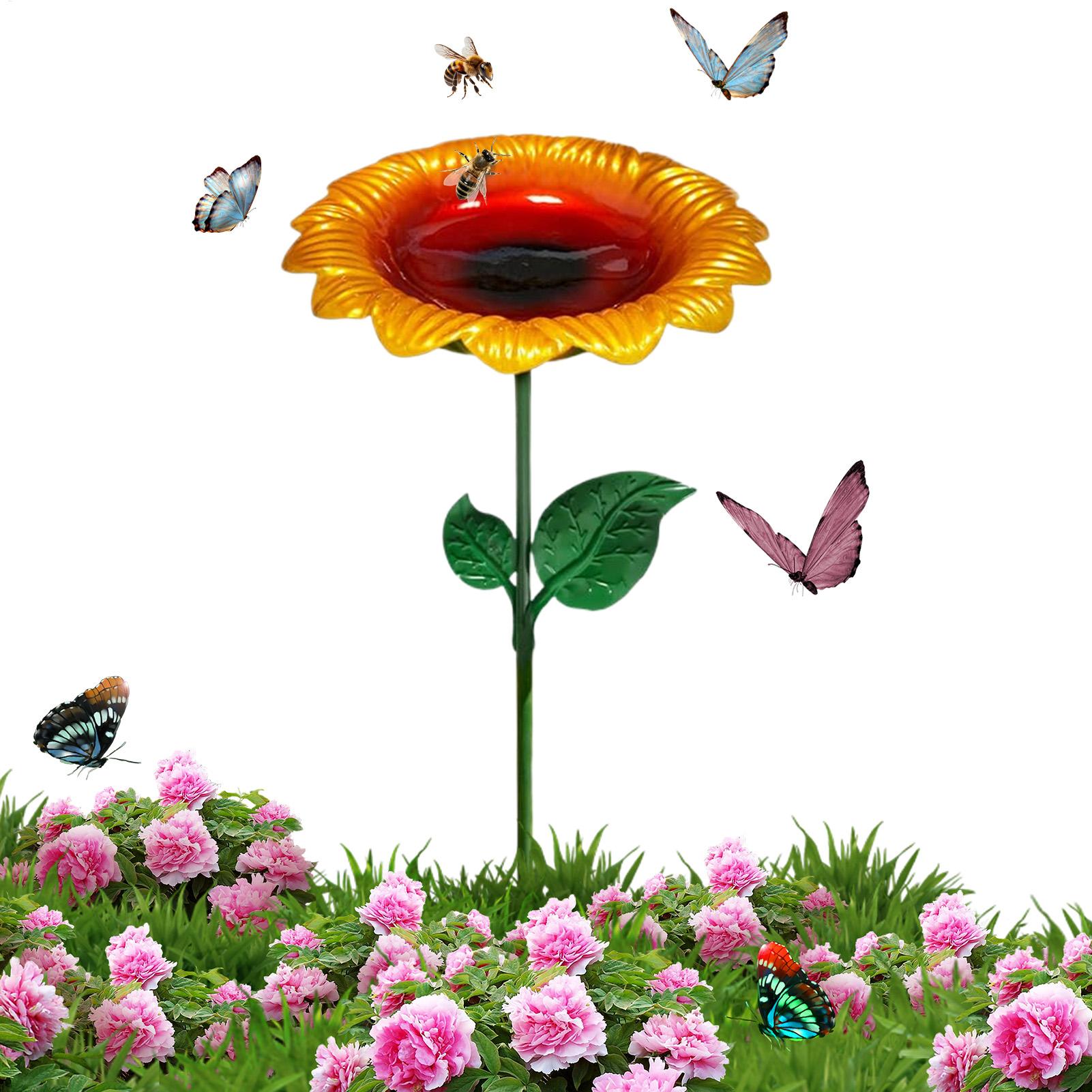 Garden Weather Station - Garden Bird Baths with Metal Stake