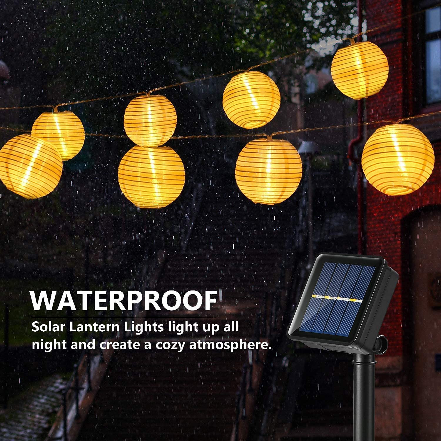 Waterproof Lantern Solar Strin - Smart Garden Light Camera 评论和价格