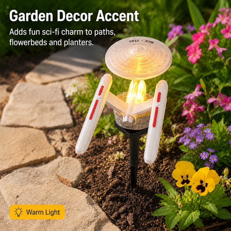 Star Trek USS Enterprise Solar - Smart Garden Light Camera 评论和价格