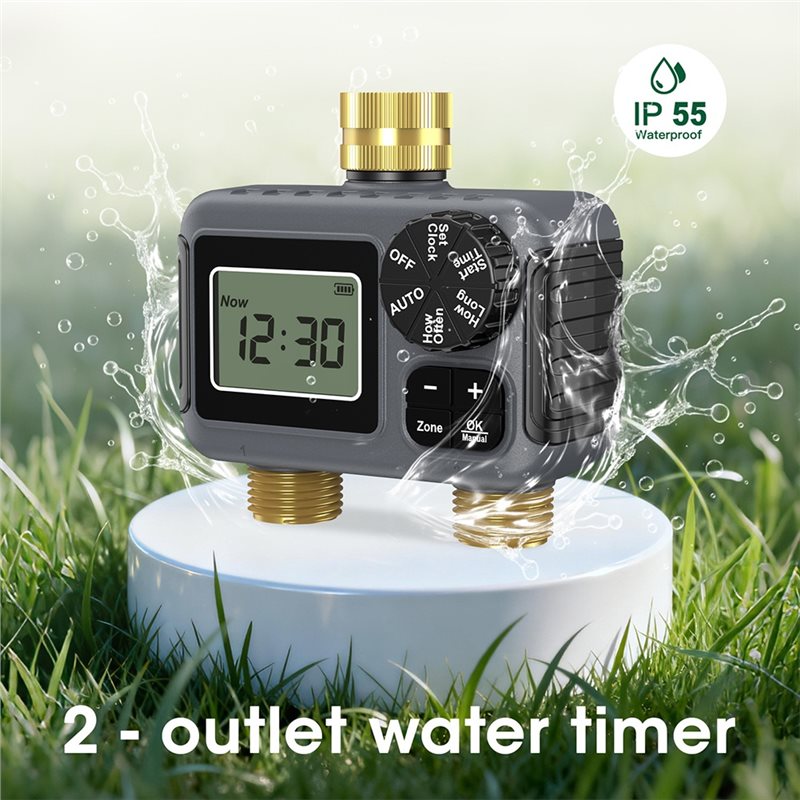 AY14 -Dual Outlets Automatic I - Smart Garden Valve 评论和价格