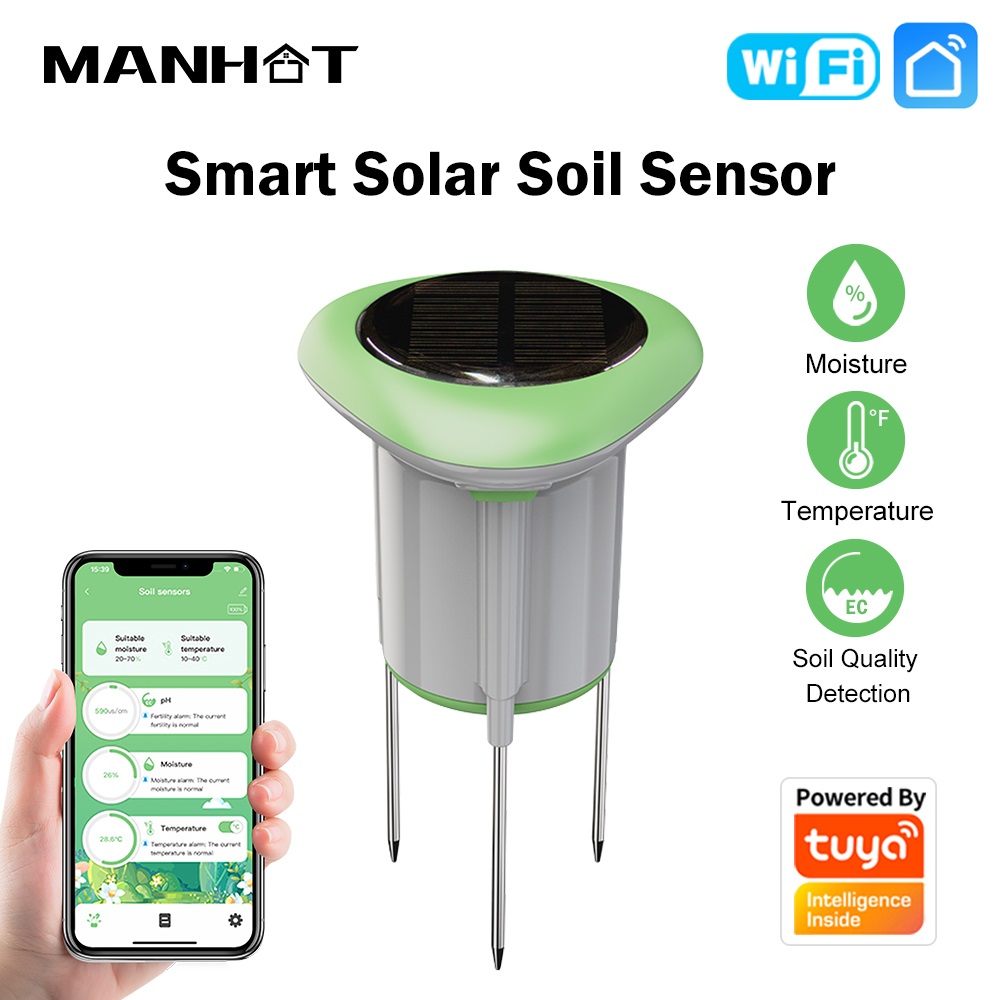 MANHOT WiFi Smart Solar Soil S - Smart Garden Solar 评论和价格