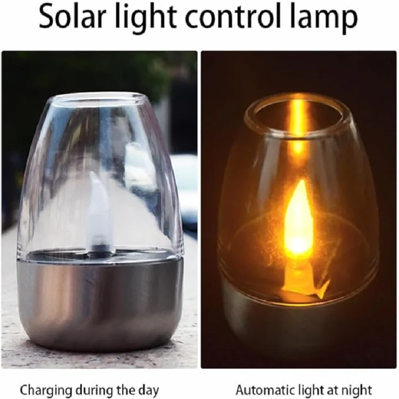 Solar Powered Flameless Candle - Smart Garden Light Camera 评论和价格