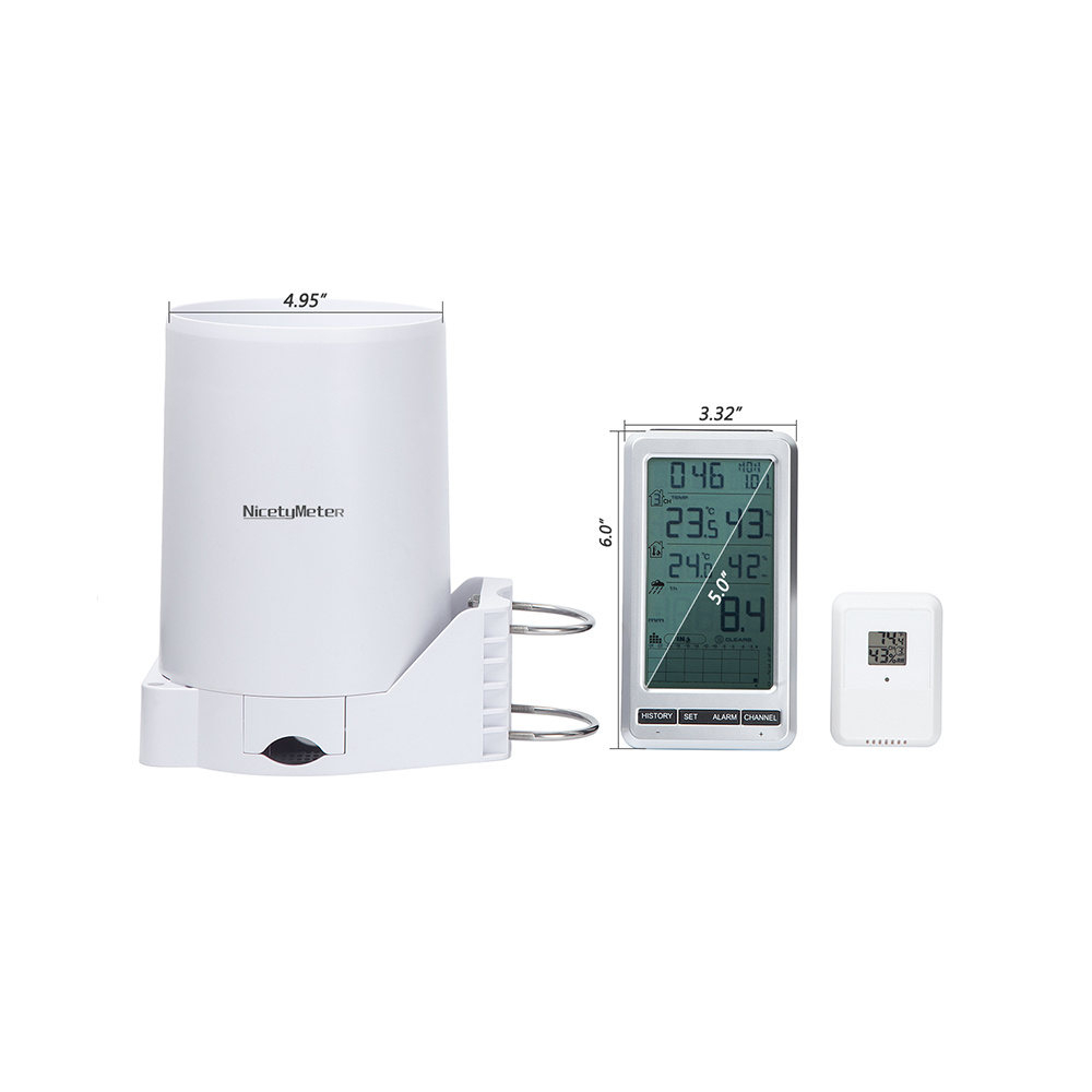 0206 RF 433mhz Wireless Tippin - Garden Weather Station 评论和价格
