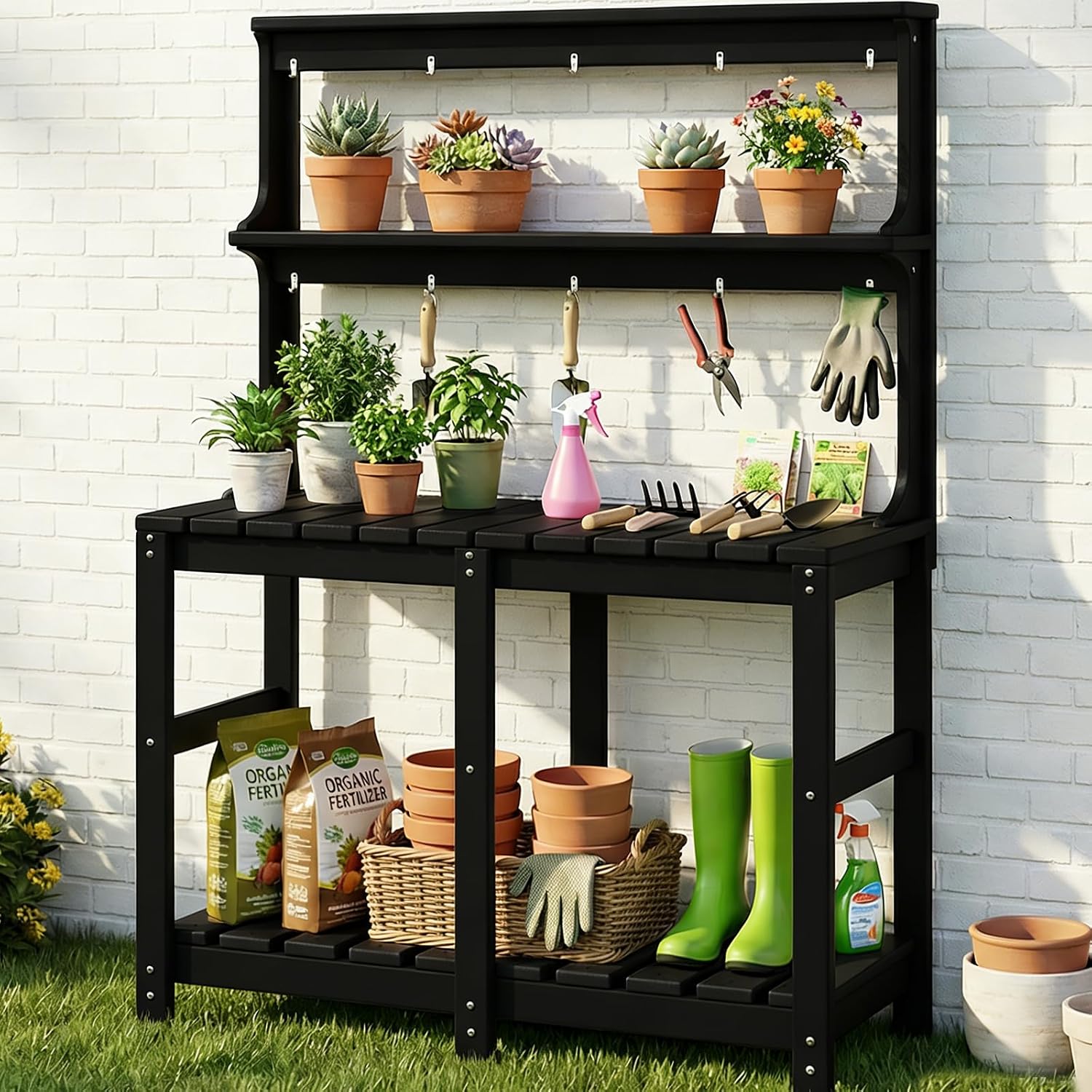 All Weather HDPE Potting Table - Garden Weather Station 评论和价格