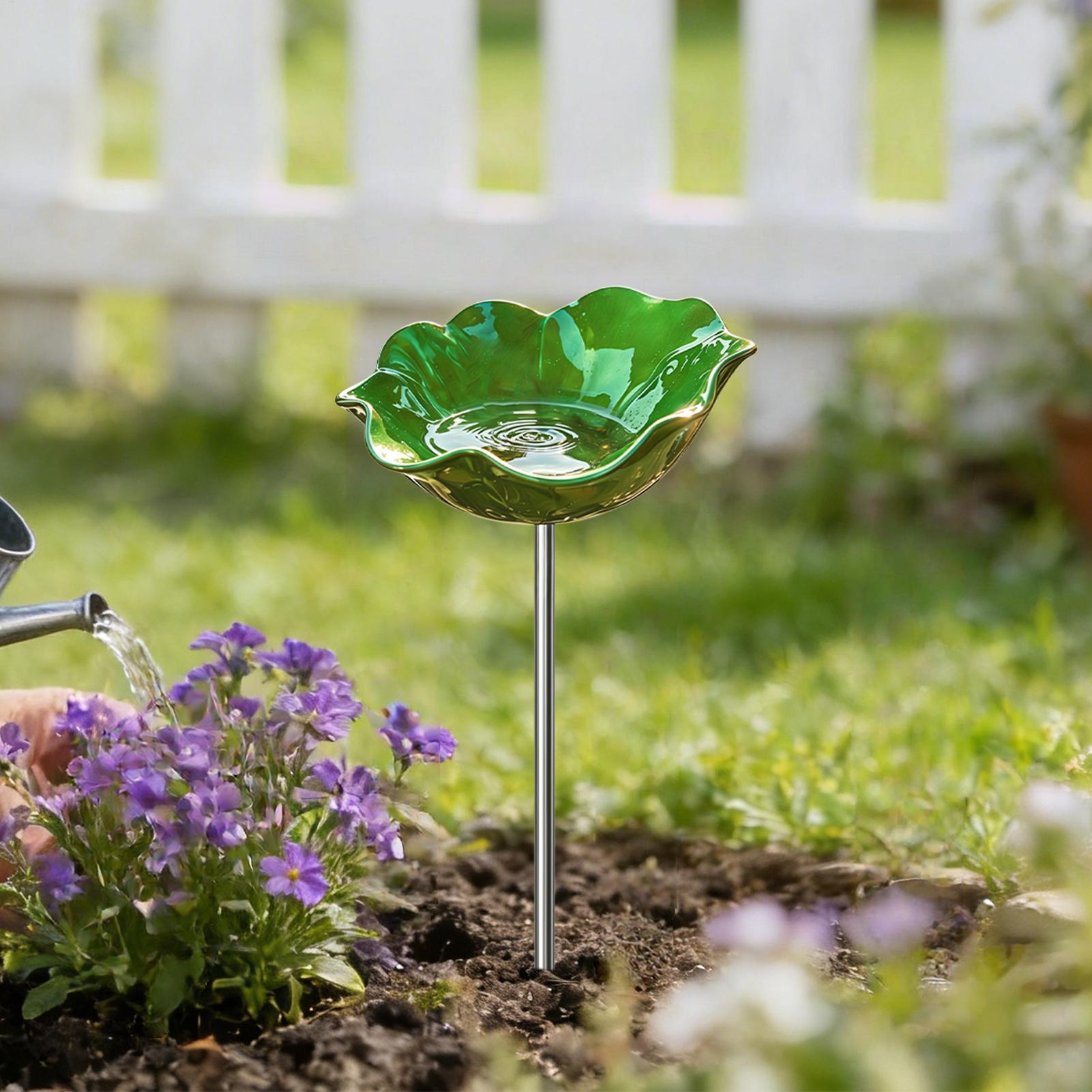 Metal Bee Bath Weather-Resista - Garden Weather Station 评论和价格