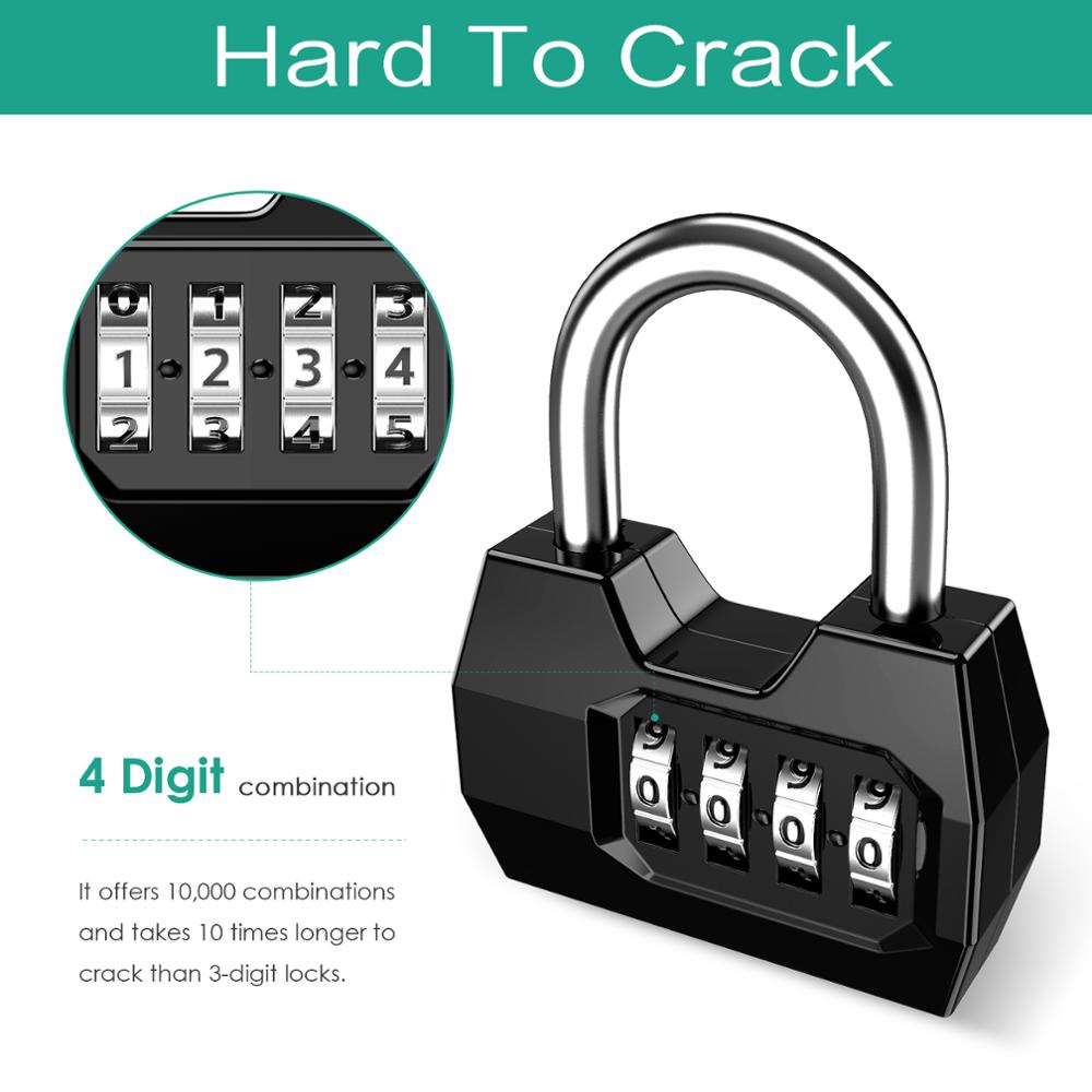 ORIA Combination Padlock 4-Dig - Smart Garden Gate Lock 评论和价格
