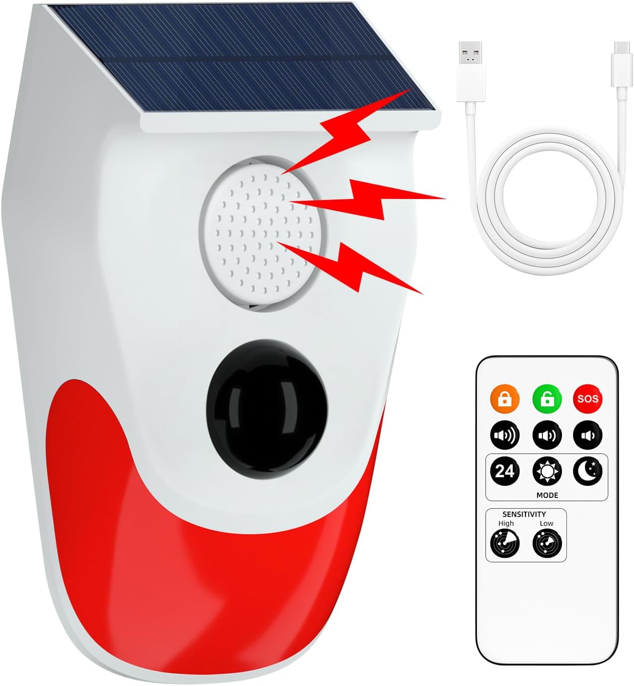 Solar Motion Sensor Outdoor Al - Smart Garden Light Camera 评论和价格