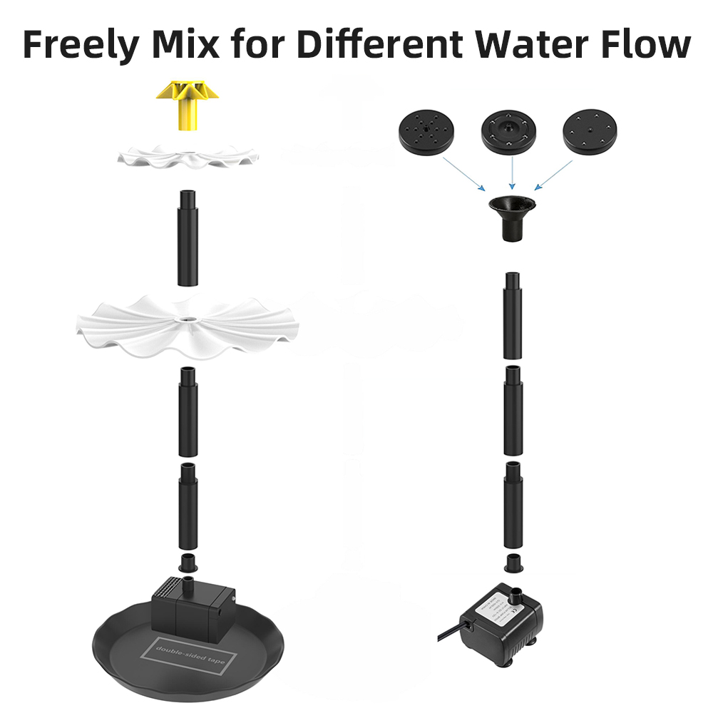 Solar Fountain Pump for Bird B - Smart Garden Light Camera 评论和价格