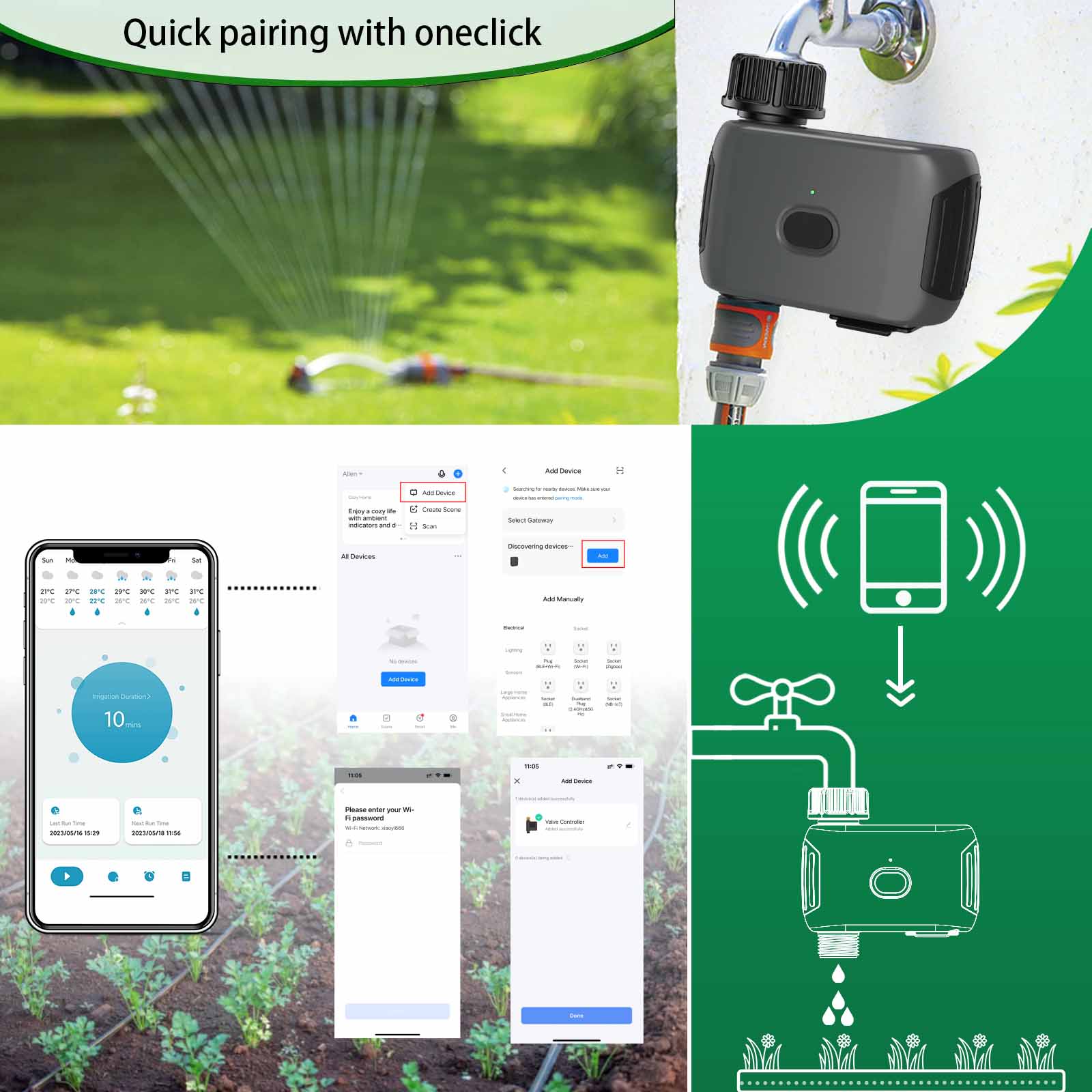 INSOMA automatic plant irrigat - Smart Garden Valve 评论和价格