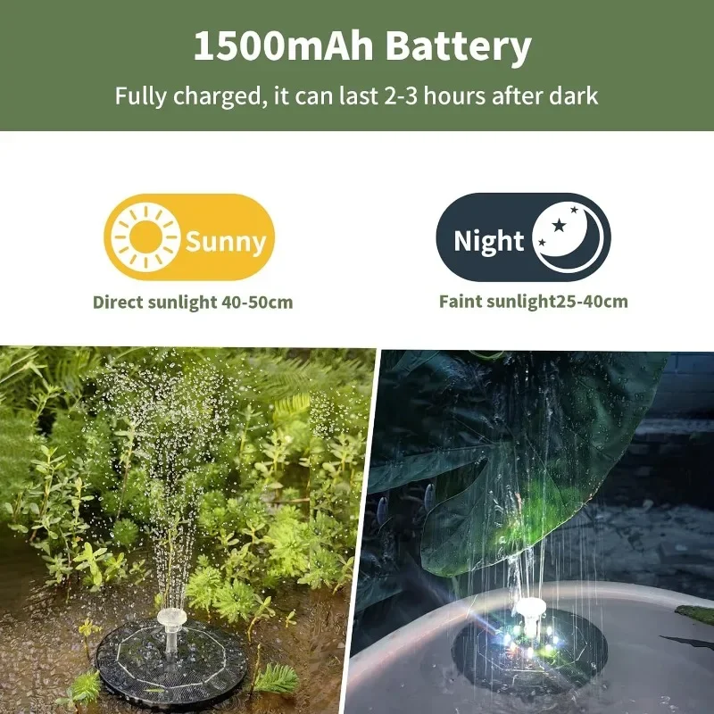 Fountain Light 7 Colors LED Li - Smart Garden Spotlights 评论和价格