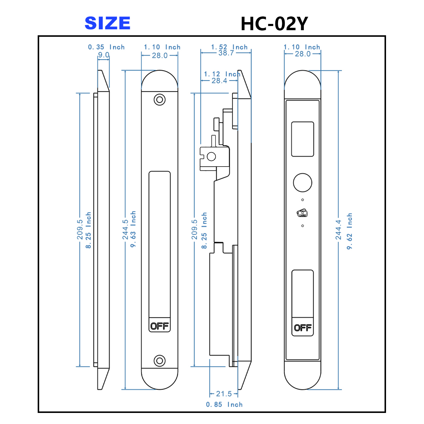 WINFREE Smart Slim Door Lock T - Smart Garden Gate Lock 评论和价格