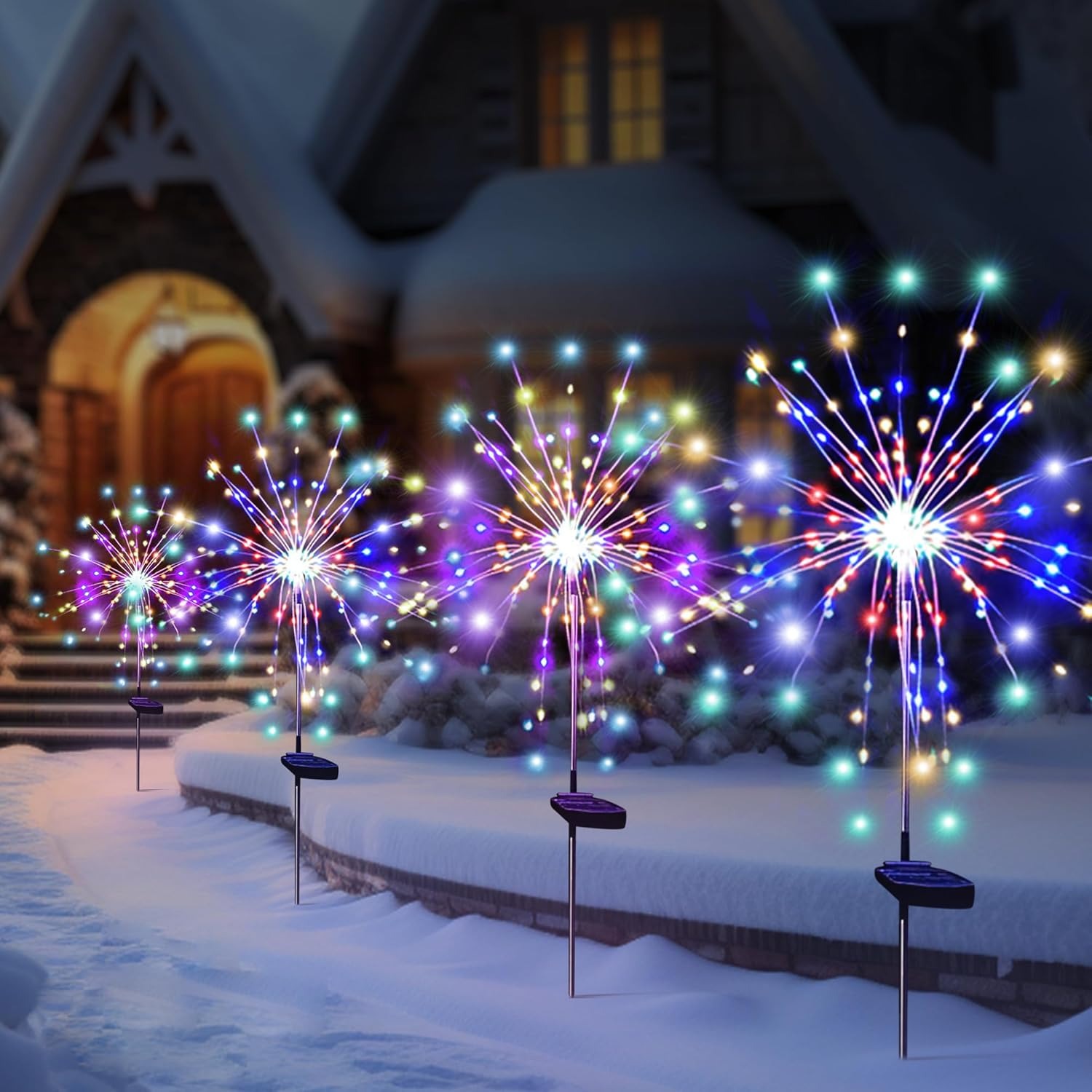 Solar LED Firework Fairy Light - Smart Garden Light Camera 评论和价格