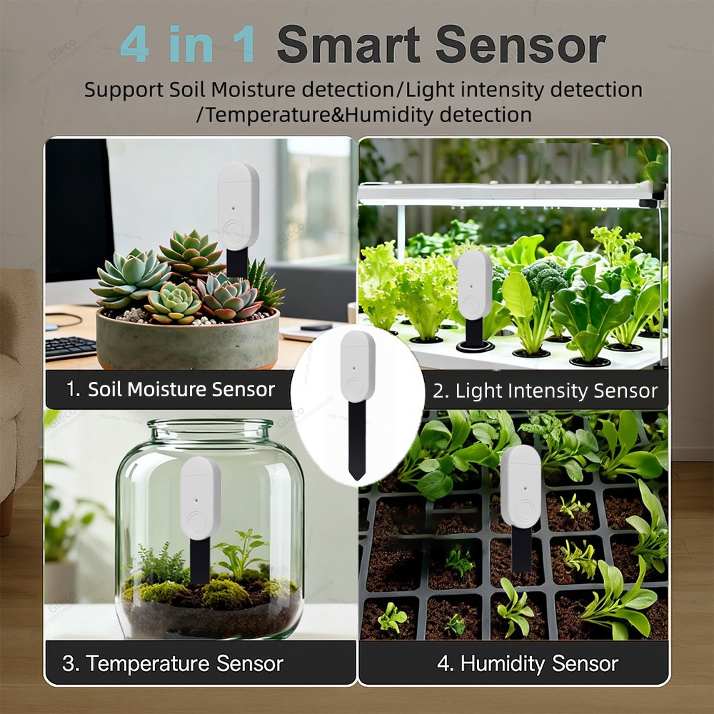 4in1 Zigbee Soil Moisture Temp - Smart Zigbee Garden Light 评论和价格