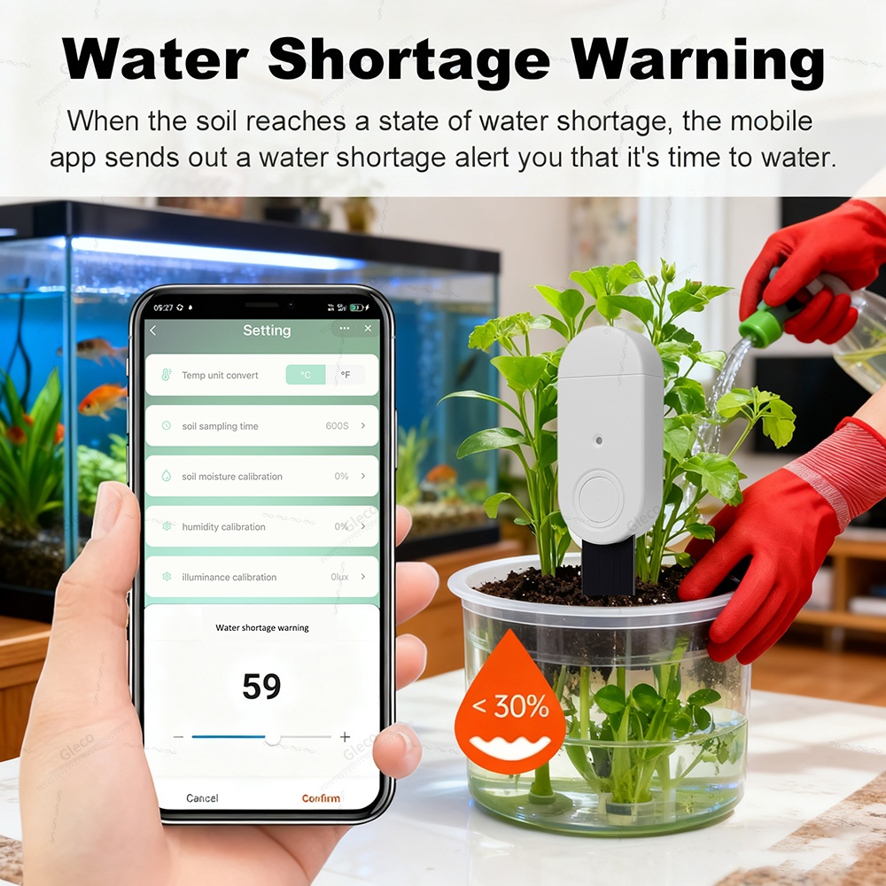 4in1 Zigbee Soil Moisture Temp - Smart Zigbee Garden Light 评论和价格