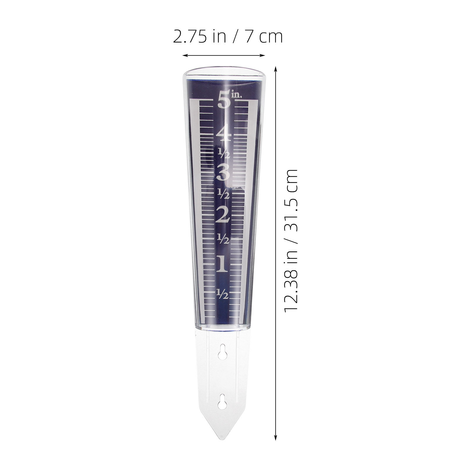 Clear Plastic Rain Gauge Outdo - Garden Weather Station 评论和价格
