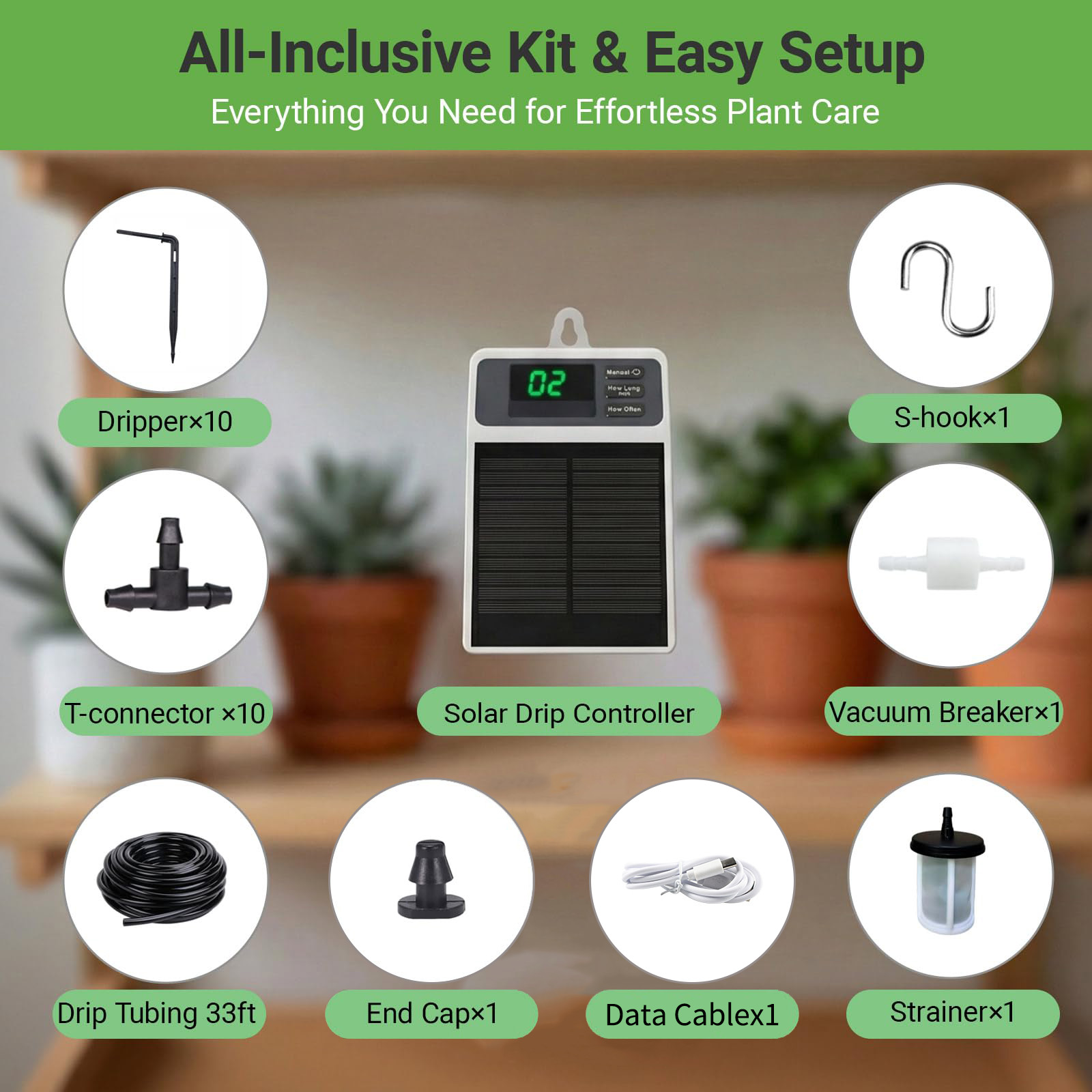 Upgraded Solar Drip Irrigation - Smart Garden Project 评论和价格