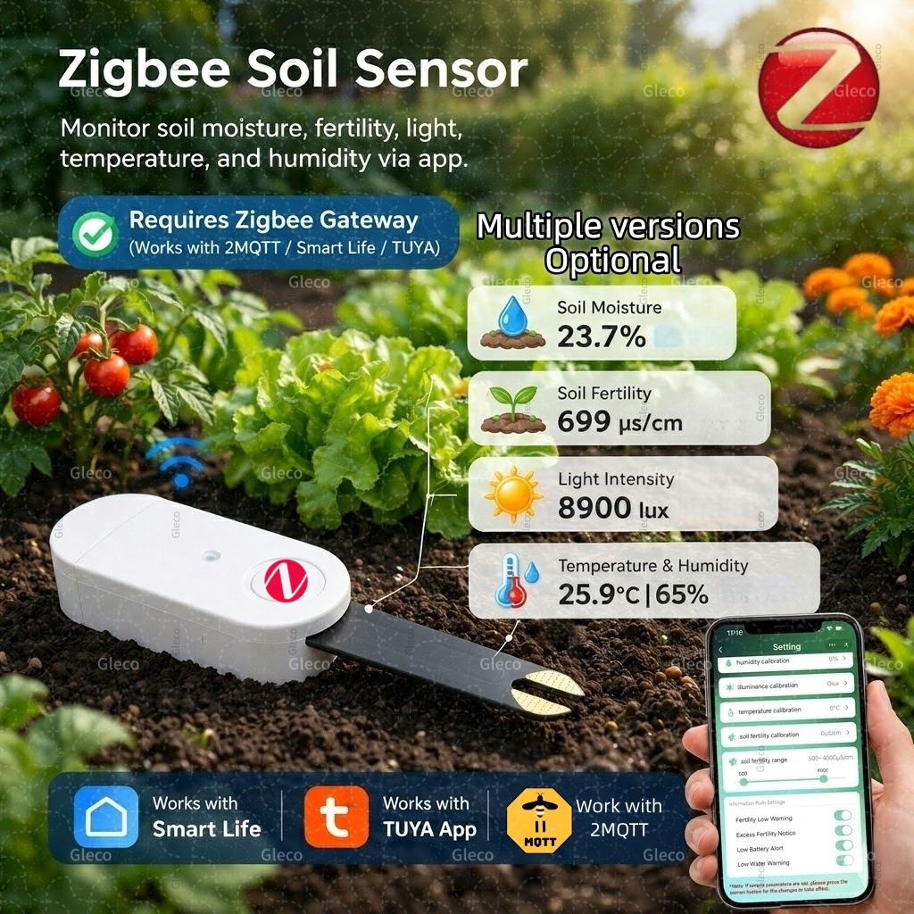 Zigbee Soil Moisture Temperatu - Smart Zigbee Garden Light 评论和价格