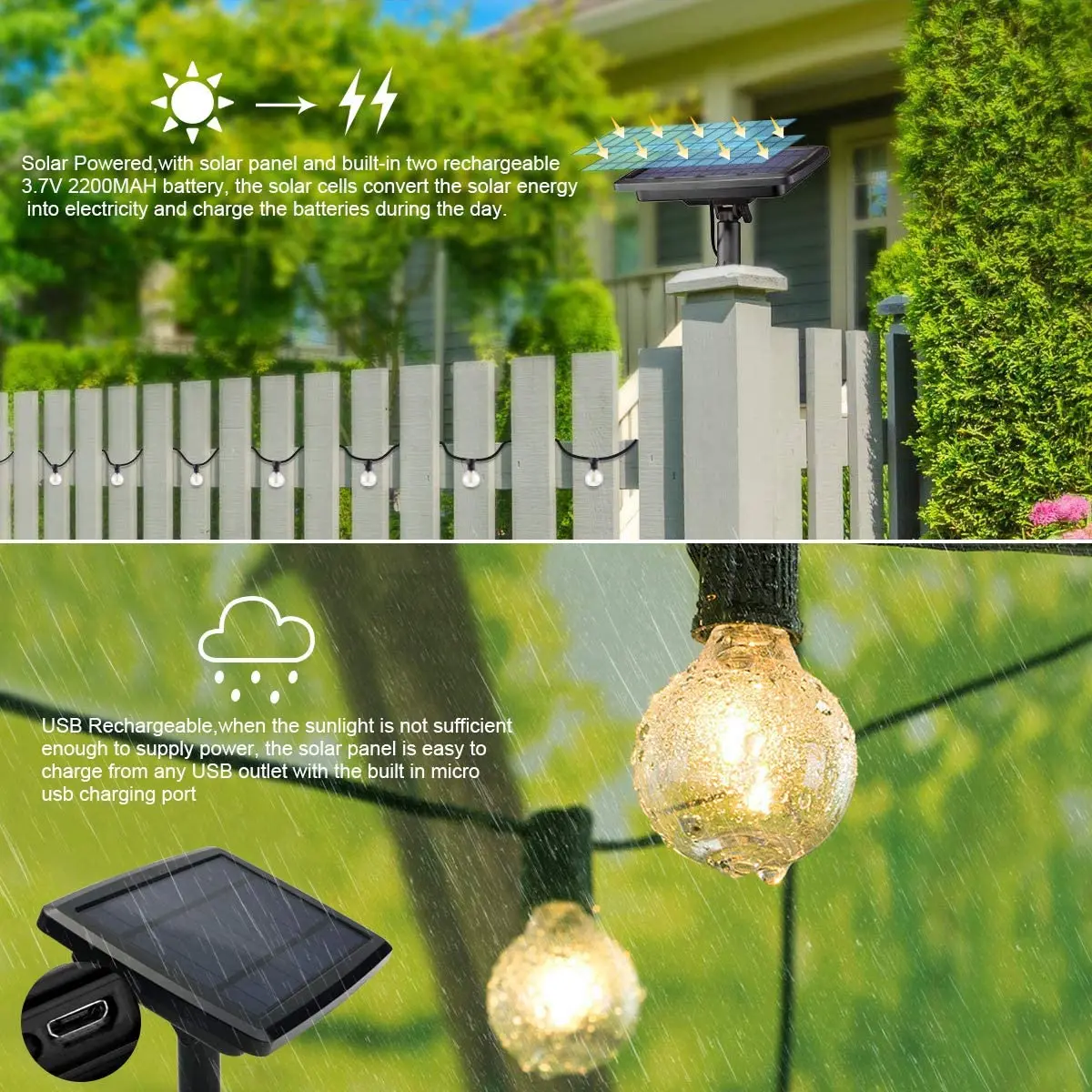 100/50/25ft Solar Led String L - Smart Garden Spotlights 评论和价格
