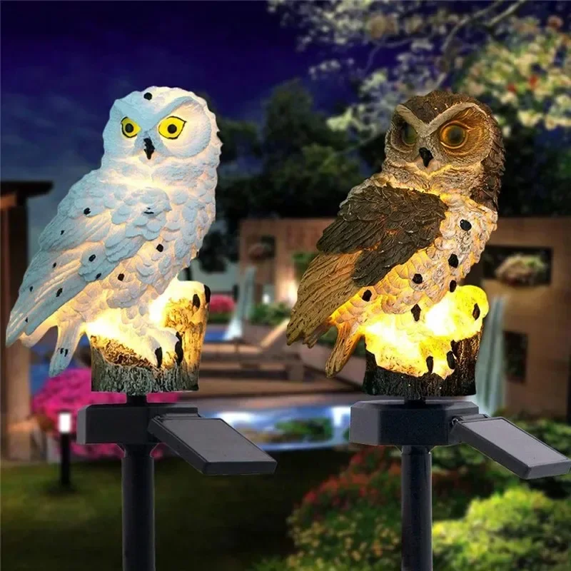 Solar Owl Statue Garden Light  - Smart Garden Light Camera 评论和价格