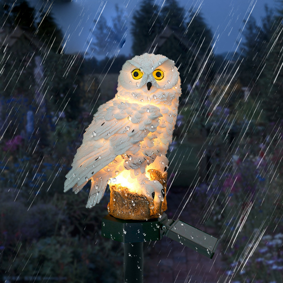 Solar Owl Statue Garden Light  - Smart Garden Light Camera 评论和价格