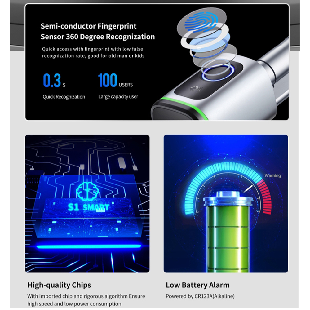 Zemismart BLE Smart Electronic - Smart Garden Gate Lock 评论和价格