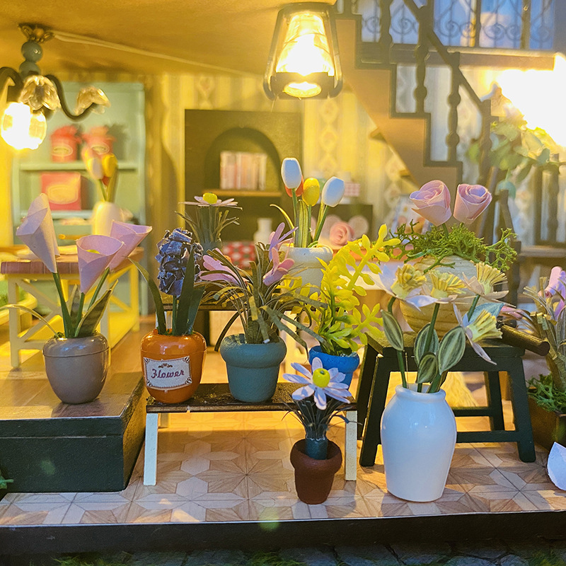 DIY Wooden Doll House Garden M - Smart Garden Lighting System 评论和价格