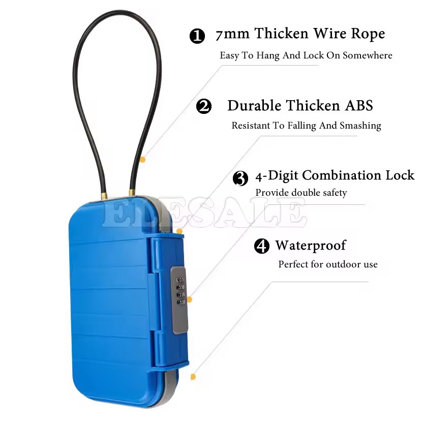 Creative Portable 4-digit Comb - Smart Garden Gate Lock 评论和价格
