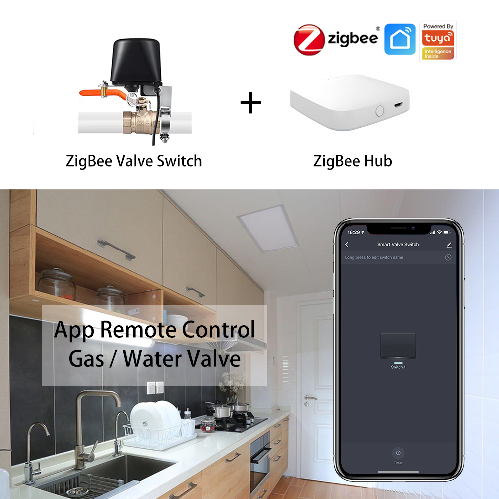 ZigBee Water/Gas Valve Remote  - Smart Garden Valve 评论和价格