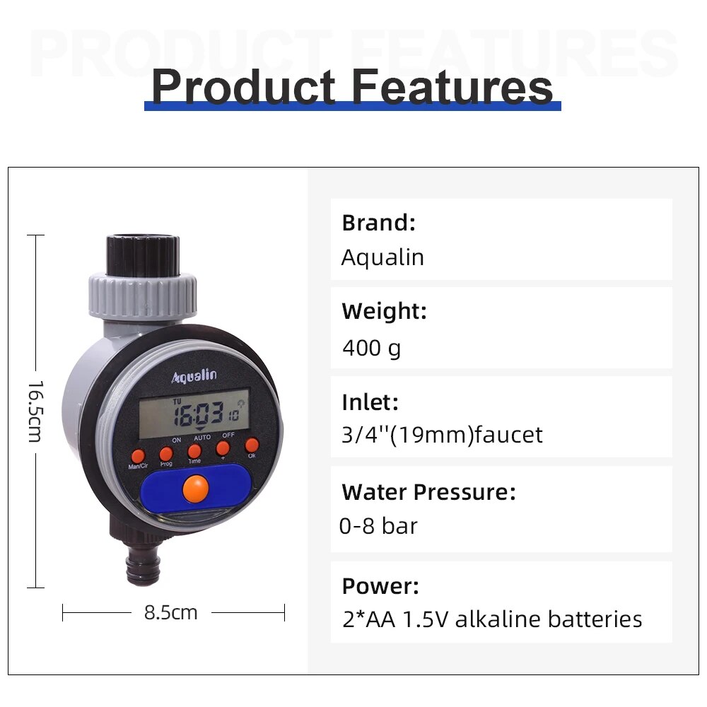 Automatic LCD Display Watering - Smart Garden Valve 评论和价格