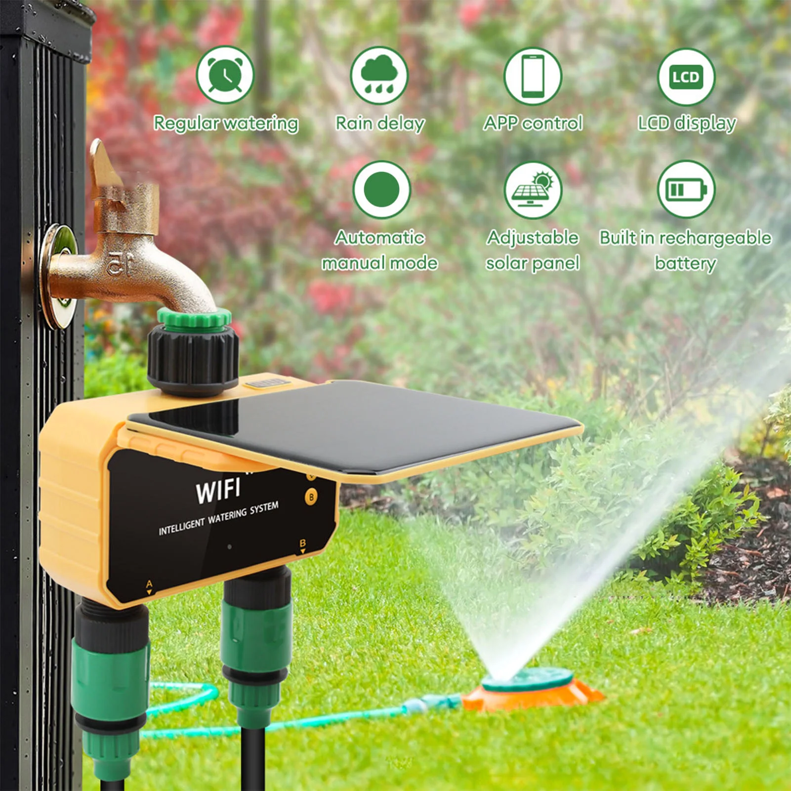 Solar WiFi Smart Irrigation Ti - Smart Garden Solar 评论和价格