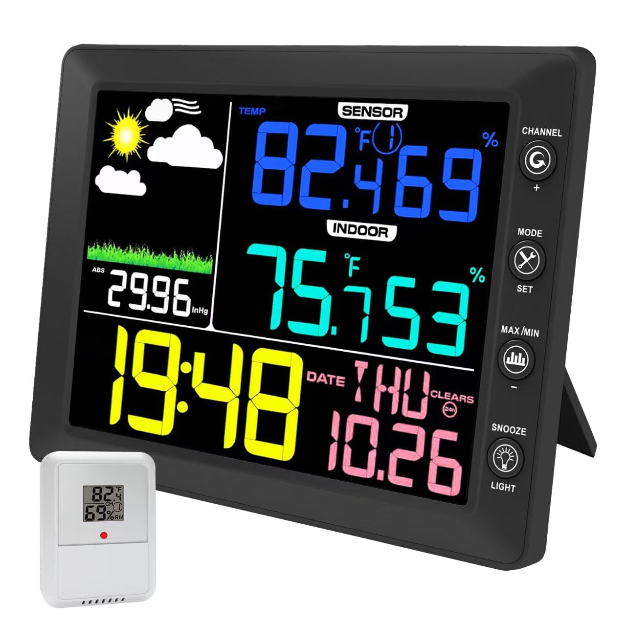 Wireless Weather Station with  - Garden Weather Station 评论和价格