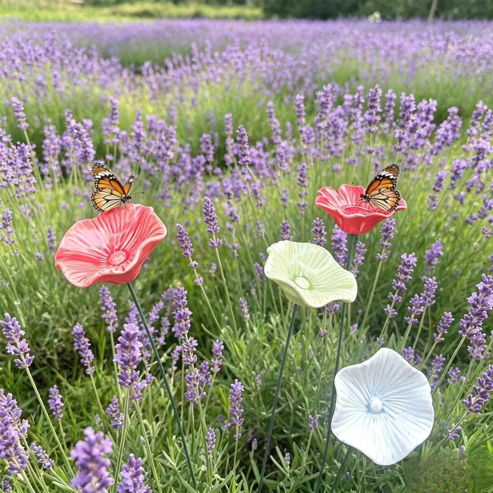 4Pcs Ceramic Bee Watering Bowl - Garden Weather Station 评论和价格
