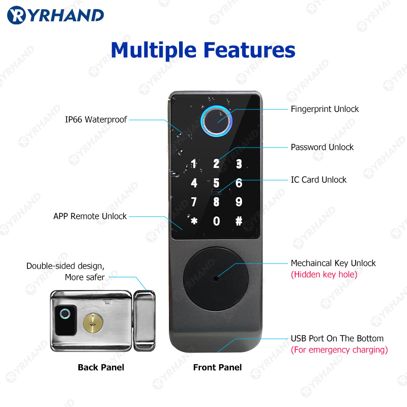 Tuya Smart lock Waterproof Wif - Smart Garden Gate Lock 评论和价格