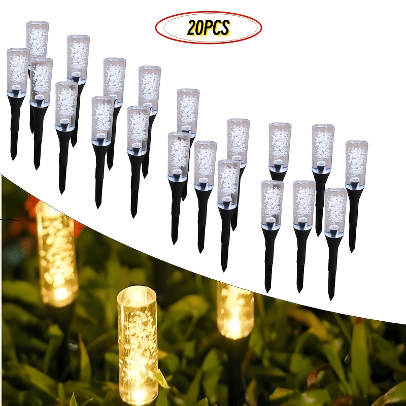 Solar Bubble Tube Solar Pathwa - Smart Garden Light Camera 评论和价格