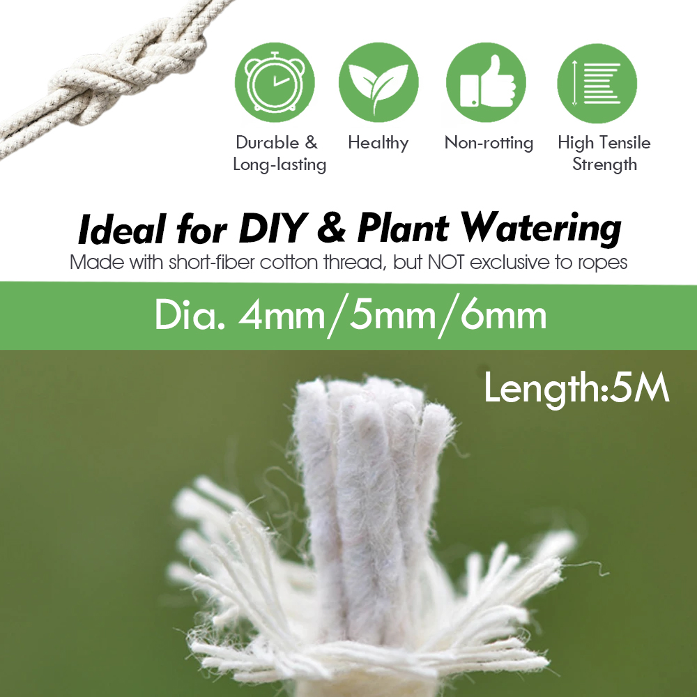 4/5/6mm Self Watering Cotton W - Smart Garden Project 评论和价格