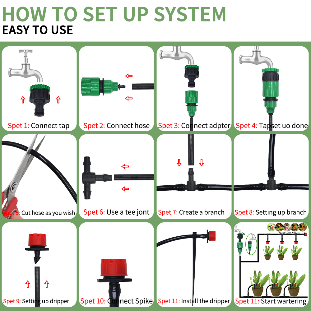 Micro Drip Irrigation System P - Smart Garden Project 评论和价格